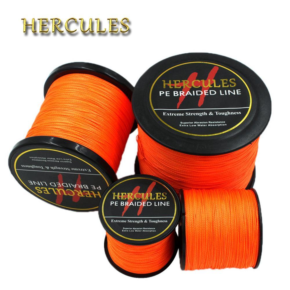Hercules 4 Strands Fishing Line 100M 300M 500M 1000M 1500M 2000M Pe Orange Braid-Hercules Pro store-100M Orange-0.2-Bargain Bait Box