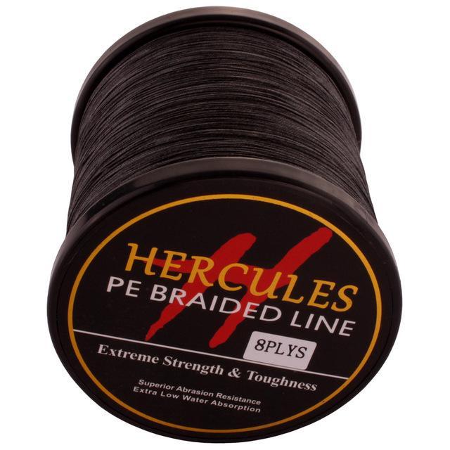 Hercules 8 Strands 1000M Pe Braided Fishing Line Tresse Peche Saltwater-Hercules Pro store-Black-0.8-Bargain Bait Box