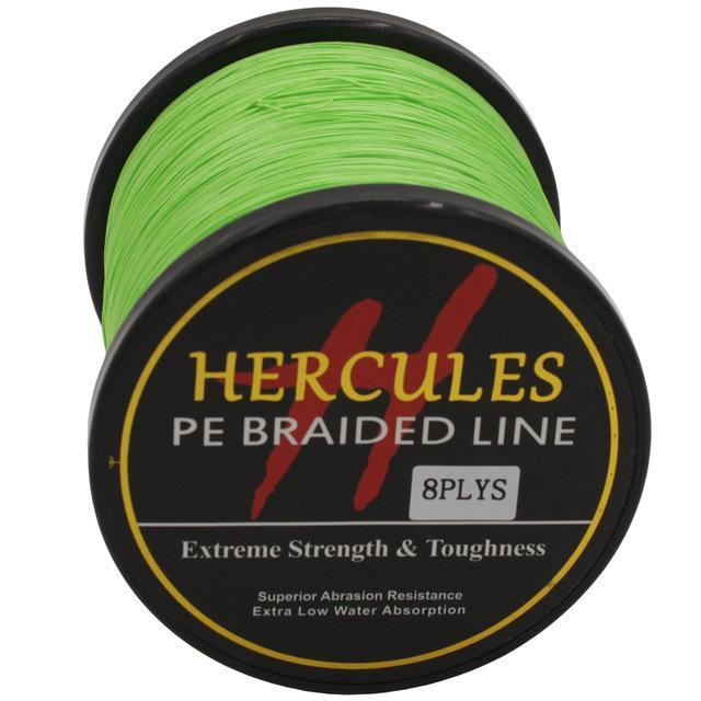 Hercules 8 Strands 1000M Pe Braided Fishing Line Tresse Peche Saltwater-Hercules Pro store-Fluorescent Green-0.8-Bargain Bait Box