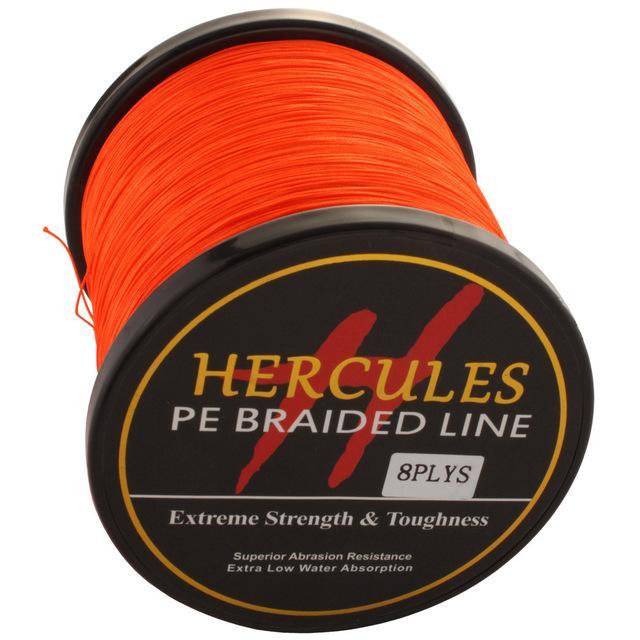 Hercules 8 Strands 1000M Pe Braided Fishing Line Tresse Peche Saltwater-Hercules Pro store-Orange-0.8-Bargain Bait Box