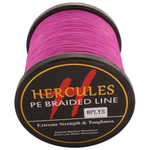 Hercules 8 Strands 1000M Pe Braided Fishing Line Tresse Peche Saltwater-Hercules Pro store-Pink-0.8-Bargain Bait Box