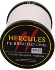 Hercules 8 Strands 1000M Pe Braided Fishing Line Tresse Peche Saltwater-Hercules Pro store-White-0.8-Bargain Bait Box