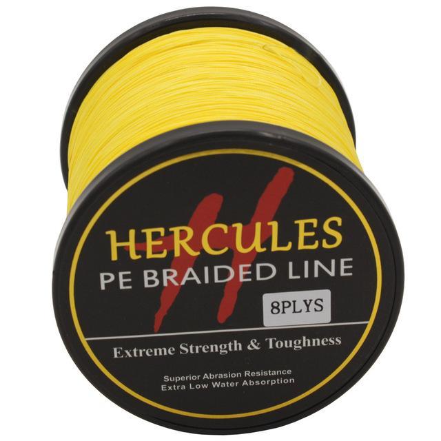 Hercules 8 Strands 1000M Pe Braided Fishing Line Tresse Peche Saltwater-Hercules Pro store-Yellow-0.8-Bargain Bait Box