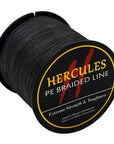 Hercules 8 Strands 500M 100% Pe Extreme Braided Fishing Line Sea Saltwater-Hercules Pro store-Black-0.8-Bargain Bait Box
