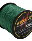 Hercules 8 Strands 500M 100% Pe Extreme Braided Fishing Line Sea Saltwater-Hercules Pro store-Green-0.8-Bargain Bait Box