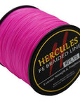 Hercules 8 Strands 500M 100% Pe Extreme Braided Fishing Line Sea Saltwater-Hercules Pro store-Pink-0.8-Bargain Bait Box