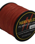 Hercules 8 Strands 500M 100% Pe Extreme Braided Fishing Line Sea Saltwater-Hercules Pro store-Red-0.8-Bargain Bait Box