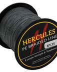 Hercules 8 Strands Pe Braided Fishing Line Saltwater Carp Fishing Weave-Hercules Pro store-100M Gray-0.8-Bargain Bait Box