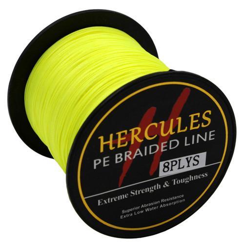 Hercules 8 Strands Pe Braided Fishing Line Saltwater Carp Fishing Weave-Hercules Pro store-100M Light Yellow-0.8-Bargain Bait Box