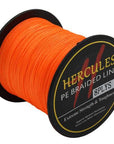 Hercules 8 Strands Pe Braided Fishing Line Saltwater Carp Fishing Weave-Hercules Pro store-100M Orange-0.8-Bargain Bait Box