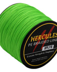 Hercules Braided Fishing Line 8 Strands Fluorescent Green 100M 300M 500M 1000M-Braided Lines-Hercules Pro store-100 Meters-0.8-Bargain Bait Box