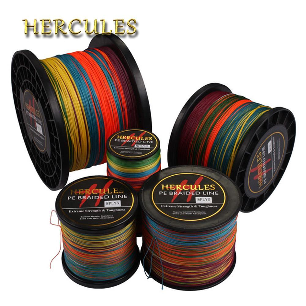 Hercules Braided Fishing Line 8 Strands Multicolor 100M 300M 500M 1000M 1500M-Hercules Pro store-100 Meters-0.8-Bargain Bait Box