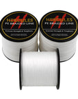 Hercules Pe Braided Fishing Line Multifilament White Fishing Cord Strong 4-Hercules Pro store-100 Meters-0.2-Bargain Bait Box