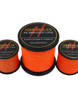 Hercules Pe Braided Fishing Line Orange Multifilament Fishing Cord Strong 4-Hercules Pro store-100 Meters-0.2-Bargain Bait Box
