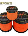 Hercules Pe Braided Fishing Line Orange Multifilament Fishing Cord Strong 4-Hercules Pro store-100 Meters-0.2-Bargain Bait Box