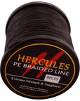 Hercules Pe Braided Fishing Line Tresse Peche 200Lb 1000M 8 Strands Saltwater-Hercules Pro store-Black-Bargain Bait Box