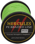 Hercules Pe Braided Fishing Line Tresse Peche 200Lb 1000M 8 Strands Saltwater-Hercules Pro store-Fluorescent Green-Bargain Bait Box