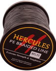 Hercules Pe Braided Fishing Line Tresse Peche 200Lb 1000M 8 Strands Saltwater-Hercules Pro store-Gray-Bargain Bait Box