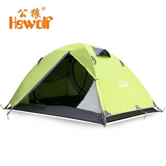 Hewolf 2 Person Tents Camping Tents Double Layer Waterproof Windproof Outdoor-YKS sport Shop-1-Bargain Bait Box
