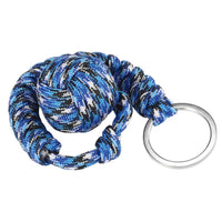 Hewolf 6 Colors Outdoor Security Protecting Black Monkey Fist Self Defense-Hewolf Online Store-Camouflage blue-Bargain Bait Box