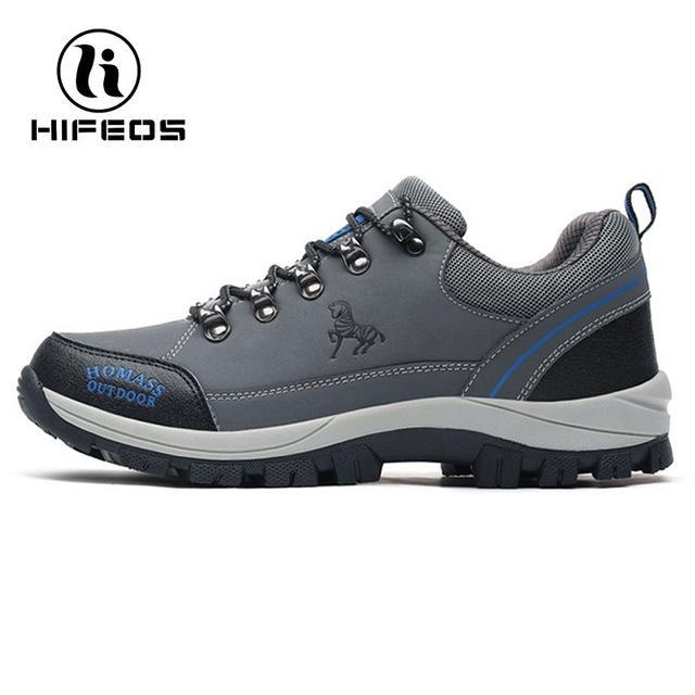 Hifeos Men Tactical Hiking Boots Climbing Sneakers For Waterproof Breathable-HIFEOS Official Store-Gray Design-39-Bargain Bait Box