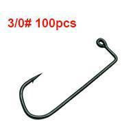 High Carbon Steel Fishing Hook In Size 2/0,3/0 ,4/0 ,6/0 ,7/0 O&#39;Shaughnessy-Jenny&#39;s wholesale online store-3-0 100pcs-Bargain Bait Box