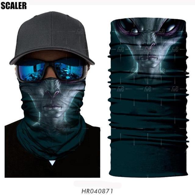High Elastic 3D Seamless Bandana Scarf Skull Cycling Headwears Women Designs-SCALER Cycling Club Store-HR040244-Bargain Bait Box