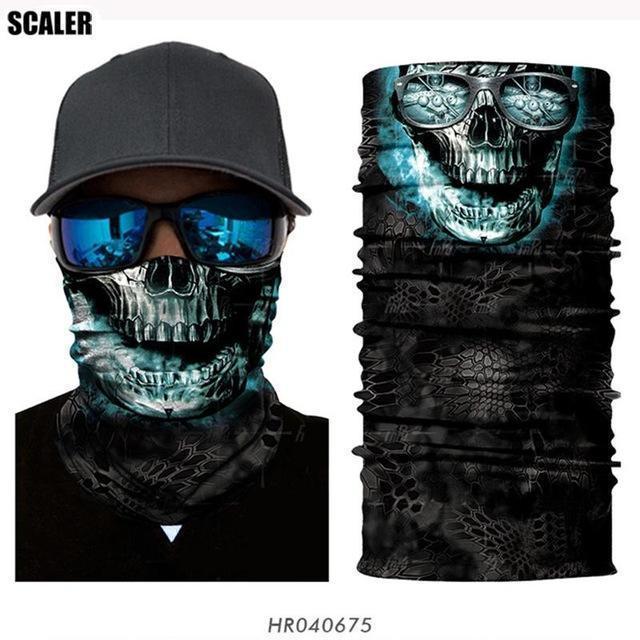 High Elastic 3D Seamless Bandana Scarf Skull Cycling Headwears Women Designs-SCALER Cycling Club Store-HR040675-Bargain Bait Box