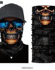 High Elastic 3D Seamless Bandana Scarf Skull Cycling Headwears Women Designs-SCALER Cycling Club Store-HR040681-Bargain Bait Box