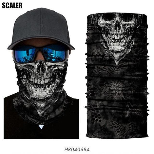 High Elastic 3D Seamless Bandana Scarf Skull Cycling Headwears Women Designs-SCALER Cycling Club Store-HR040684-Bargain Bait Box
