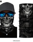 High Elastic 3D Seamless Bandana Scarf Skull Cycling Headwears Women Designs-SCALER Cycling Club Store-HR040684-Bargain Bait Box