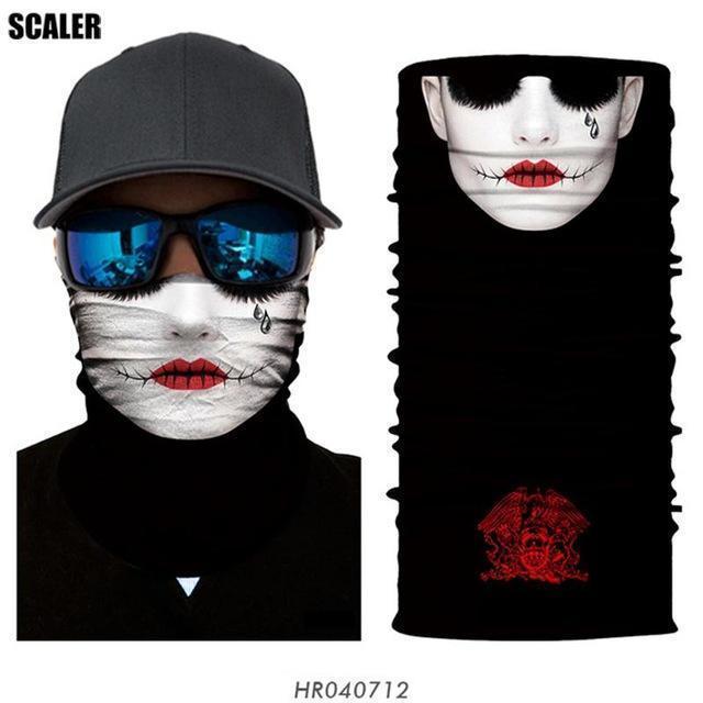 High Elastic 3D Seamless Bandana Scarf Skull Cycling Headwears Women Designs-SCALER Cycling Club Store-HR040712-Bargain Bait Box