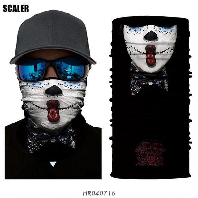 High Elastic 3D Seamless Bandana Scarf Skull Cycling Headwears Women Designs-SCALER Cycling Club Store-HR040716-Bargain Bait Box