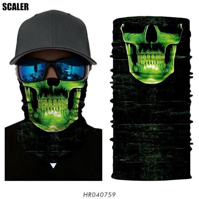 High Elastic 3D Seamless Bandana Scarf Skull Cycling Headwears Women Designs-SCALER Cycling Club Store-HR040759-Bargain Bait Box
