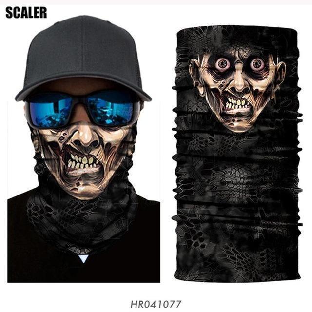 High Elastic 3D Seamless Bandana Scarf Skull Cycling Headwears Women Designs-SCALER Cycling Club Store-HR041077-Bargain Bait Box