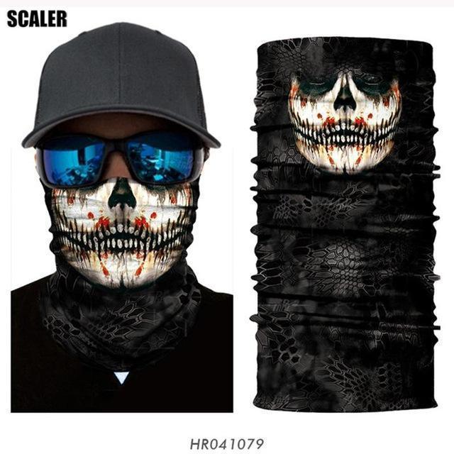 High Elastic 3D Seamless Bandana Scarf Skull Cycling Headwears Women Designs-SCALER Cycling Club Store-HR041079-Bargain Bait Box