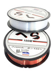 High Quality 100M Fishing Line Daiwa Series Super Strong Japan Monofilament-Professional Sports And Entertainment Store-White-0.4-Bargain Bait Box