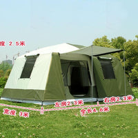 High Quality 10Persons Double Layer 2Rooms 1Hall Large Outdoor Family Party-Shanghai 4Season Camping Mart-blue-Bargain Bait Box
