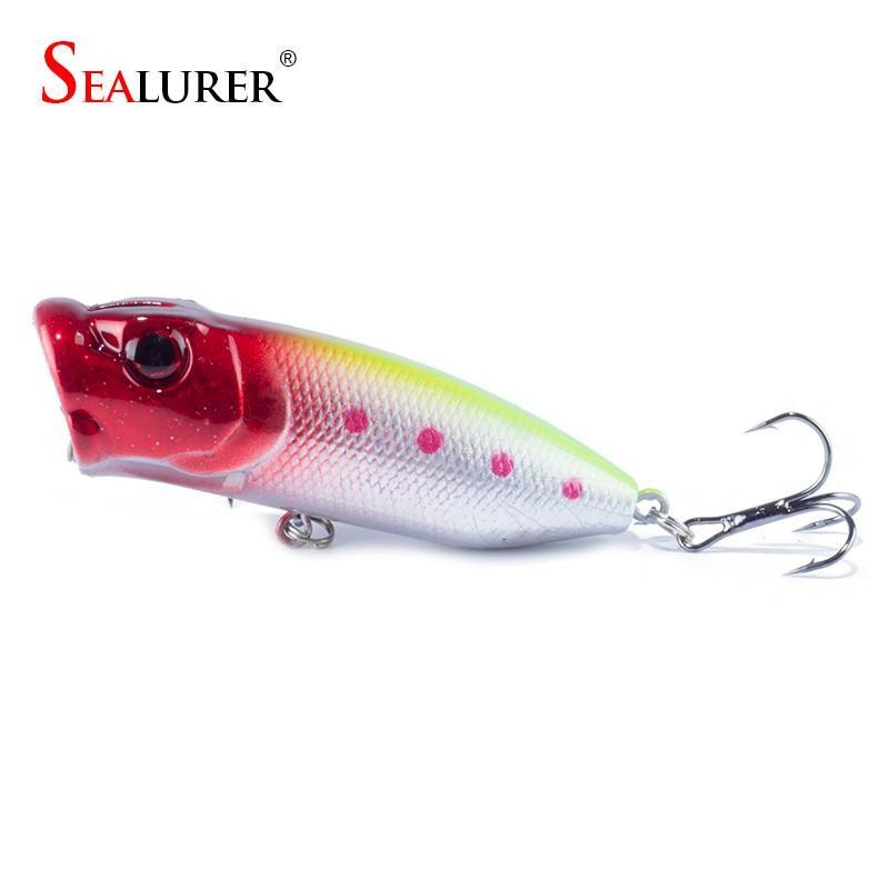 High Quality 1Pcs Popper Lure 5 Colors Available 6.5Cm 11.8G Fishing Lure With-SEALURER Official Store-A-Bargain Bait Box