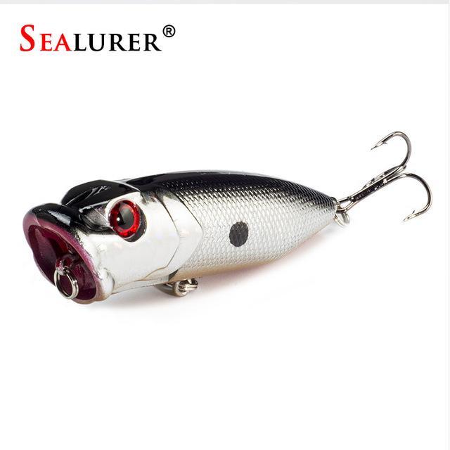 High Quality 1Pcs Popper Lure 5 Colors Available 6.5Cm 11.8G Fishing Lure With-SEALURER Official Store-E-Bargain Bait Box