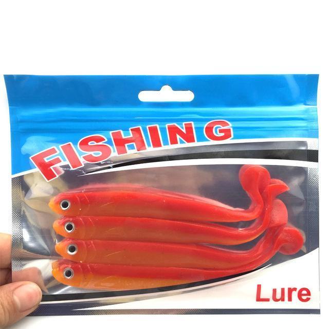 High Quality 4Pcs/Lot 128Mm/9.2G Vivid Soft Lures Loach Fishing Bait Fishing-Dreamer Zhou'store-color F-Bargain Bait Box