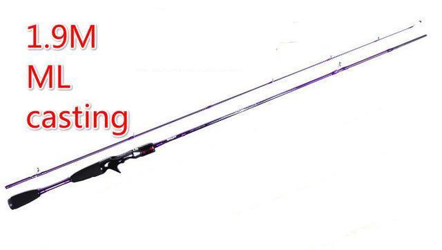 High Quality Female Fishing Rod 2 Section Power Ml Carbon Spinning Casting-Spinning Rods-ZHANG 's Professional lure trade co., LTD-Purple-Bargain Bait Box