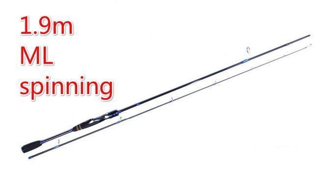 High Quality Female Fishing Rod 2 Section Power Ml Carbon Spinning Casting-Spinning Rods-ZHANG 's Professional lure trade co., LTD-Sky Blue-Bargain Bait Box
