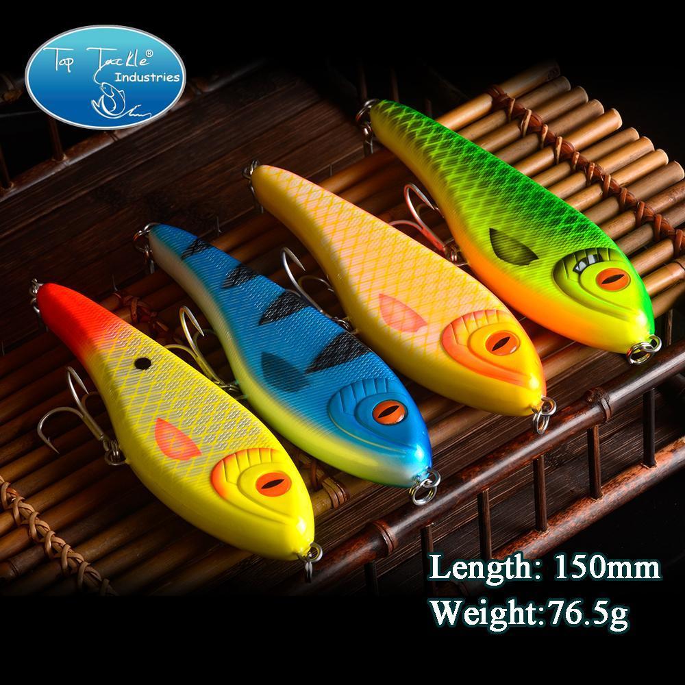 High-Quality Fishing Lure Jerk Bait Fishing Lures 150Mm 76.5G-TOP TACKLE INDUSTRIES-150mm 76g 001-Bargain Bait Box