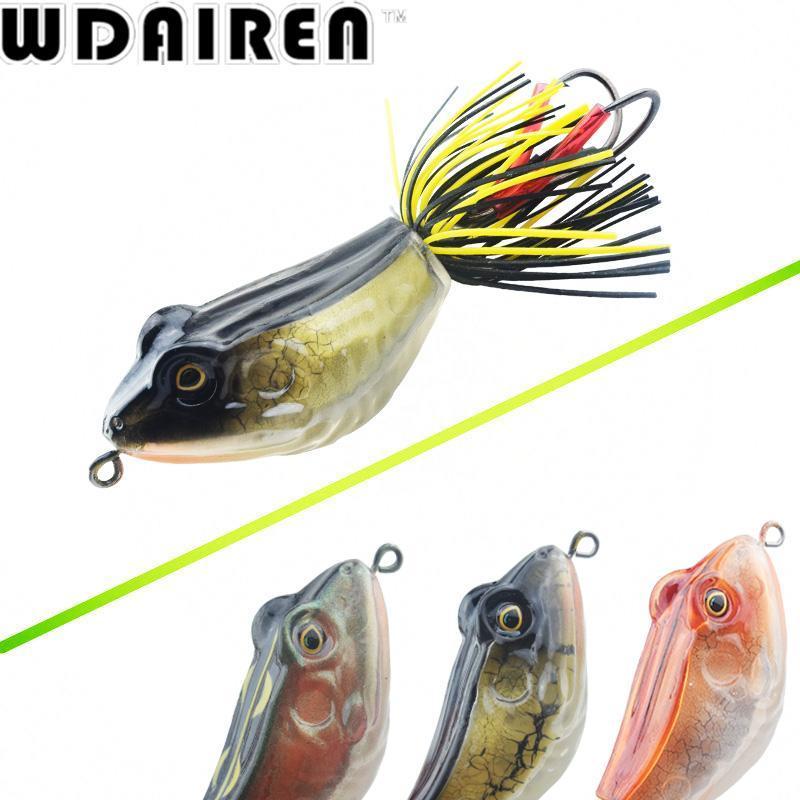 High Quality Kopper Live Target Abs Frog Lure 5Cm 12G Snakehead Lure Topwater-WDAIREN fishing gear Store-A-Bargain Bait Box