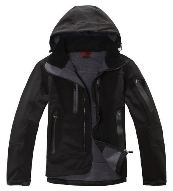 High Quality Oem Brand Men&#39;S Softshell Jacket Softshell Pant Sportswear-Longwolf Camping Store-black-S-Bargain Bait Box