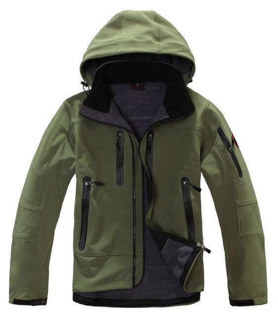 High Quality Oem Brand Men&#39;S Softshell Jacket Softshell Pant Sportswear-Longwolf Camping Store-green-S-Bargain Bait Box