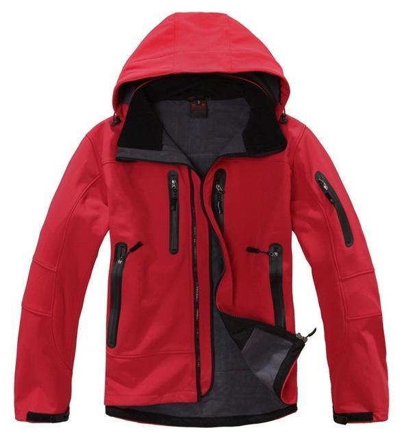 High Quality Oem Brand Men&#39;S Softshell Jacket Softshell Pant Sportswear-Longwolf Camping Store-red-S-Bargain Bait Box