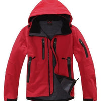 High Quality Oem Brand Men'S Softshell Jacket Softshell Pant Sportswear-Longwolf Camping Store-red-S-Bargain Bait Box
