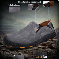 High Quality Outdoor Genuine Leather Shoes Men Breathable Hiking Shoes Male-The 61th minute-coffee-7-Bargain Bait Box